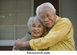 Portrait of a senior couple embracing each other Portrait of a senior couple embracing each other