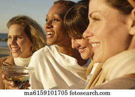 Women on the beach together