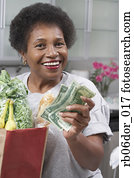 senior, african american zena, s, peniaze, a, groceries