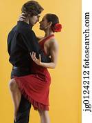 Hispanic couple dancing