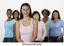 Group of multi-ethnic women