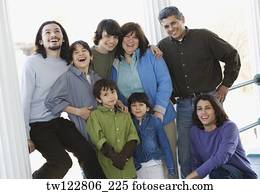 Portrait of Hispanic family Portrait of Hispanic family
