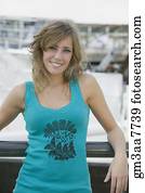 Young woman wearing tank top