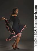 african american zena, tanec