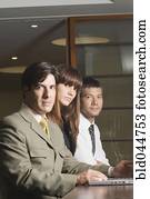 gesellschaft, von, multi-ethnisch, businesspeople