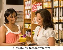 multi-ethnisch, frau- einkauf