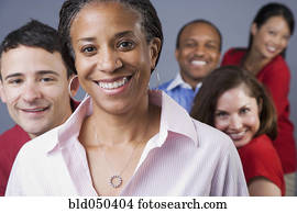 gesellschaft, von, multi-ethnisch, erwachsene