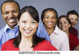 Group of multi-ethnic adults