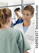 Cape Verde doctor consulting with nurse