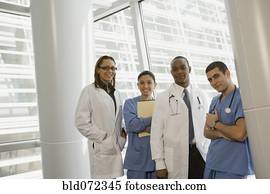 doutor enfermeira, comer, fruta