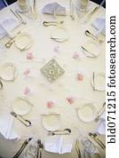 High angle view of table