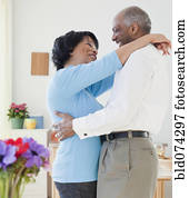 אפריקני, זוג מחבק