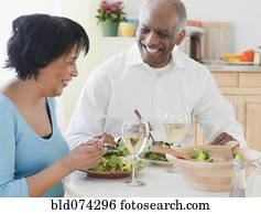 אפריקני, קשר, לאכול, סלטים