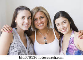 Hispanic women smiling