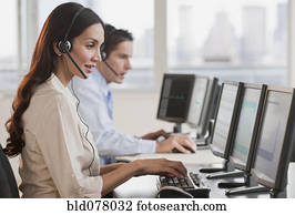 hispânico, executiva, trabalhar computador