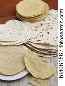 Variety of tortillas