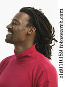 Profile of mid adult man