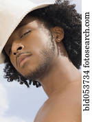 African man with hat