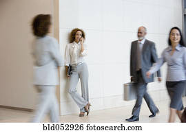 afrikanisch, geschäftsfrau, unterhaltung zelle telefon