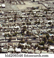 Aerial View of Residential Area