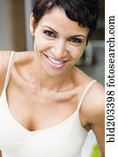 Cape Verdean woman smiling