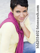 Cape Verdean woman smiling