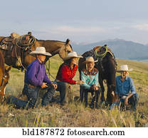 Pferden, laufende, an, gestein, frühling, ranch, biegen, oregon. Stock