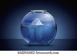 geleira, em, fishbowl