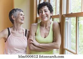 multi-ethnisch, frauen, lachen