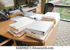 Paperwork on an Office Desk