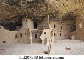 americano nativo, moradias penhasco