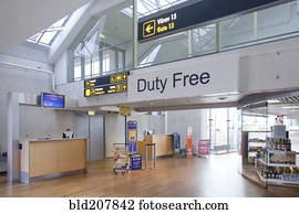 dever livre, sinal, em, vazio, aeroporto