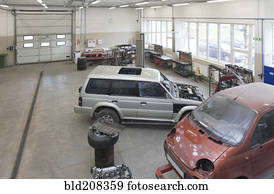 mecânico, e, prático, educação, facilidade, car, oficina