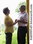 Senior Hispanic couple holding hands Senior Hispanic couple holding hands