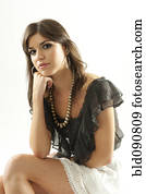 Glamorous Caucasian woman