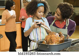 menina americana africana, alinhavar, turquia ação graças