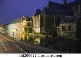 catedral, ligado, canal