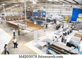 cima visão, de, planta industrial