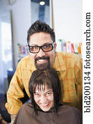 friseur, und, klient, in, salon friseur, und, klient, in, salon