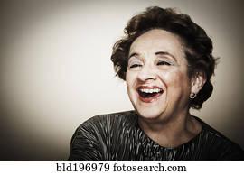 Laughing senior woman