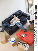 verbinden entspannung, auf, sofa, in, livingroom verbinden entspannung, auf, sofa, in, livingroom