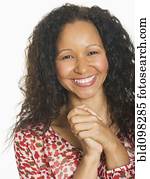 Smiling Hispanic woman