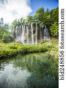 cachoeiras, em, floresta