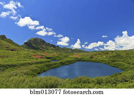 Lake in remote valley