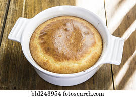 Torta, em, pote, ligado, tabela