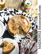 Torta, ligado, prato