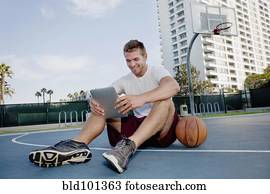 playing basketball with apple watch
