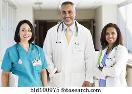 Doctors and nurse in hospital