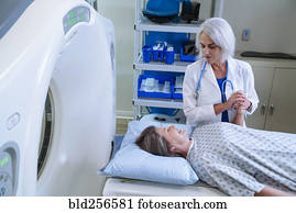 Black hospital technician wearing protective vest