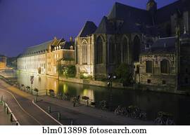 catedral, ligado, canal